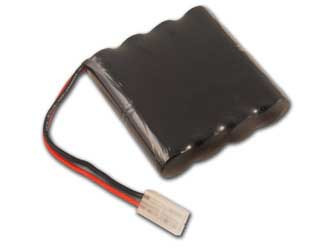 Tenergy 9.6V 4200mAh NiMH Battery Pack, 8S1P, 40.3Wh, 30A Rate. Custom NTC, PTC, connectors, or configs available.