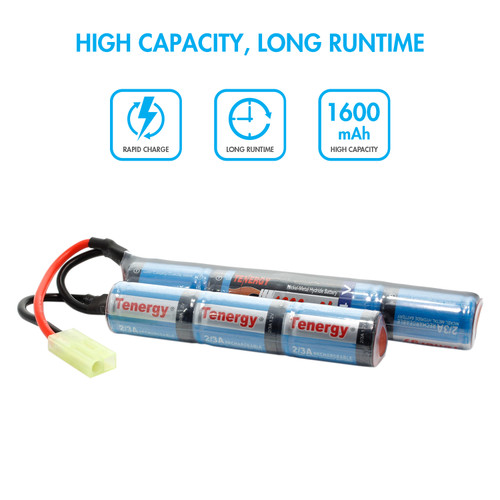 Tenergy NiMH 8.4V 1600mAh Airsoft Repalcement Battery - Tenergy