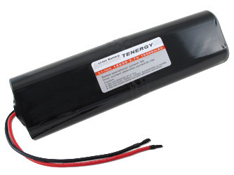 Tenergy Li-ion 18650 3.7V 10,400mAh Battery Pack with PCB, 1S4P, 38.48Wh. Custom NTC, PTC, connectors, or configs available.