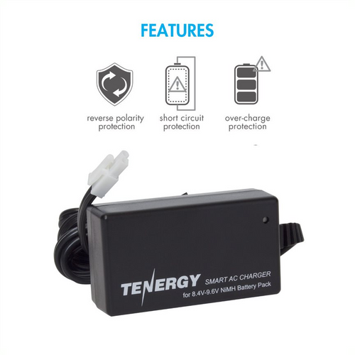 Hop ind pisk Universel Tenergy NiMH 9.6V 1600mAh Rechargeable Battery 11423 - Tenergy
