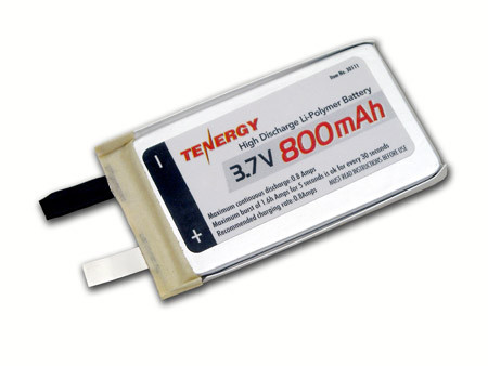 Tenergy Li-Polymer 3.7V 800mAh (383562) Battery