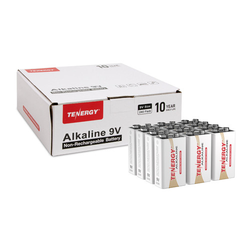 Pile alcaline forma AA 6LR61 en 9V de aigostar