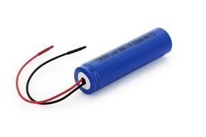 Tenergy Li-ion 18650 3.6V 2200mAh Battery Pack with PCB, 1S1P, 8.14Wh. Custom NTC, PTC, connectors, or configs available.