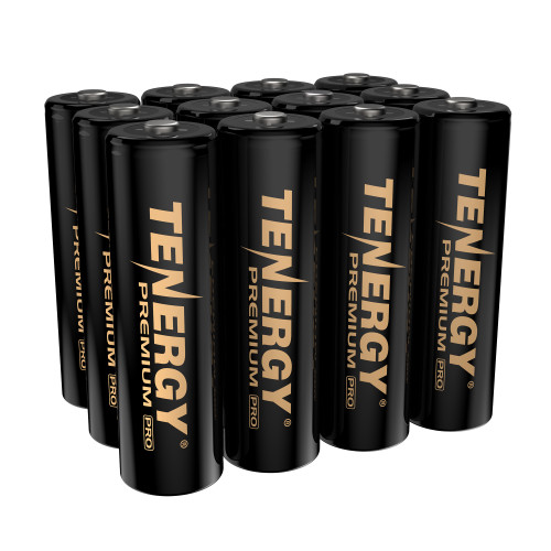 This 12-Pack of NiMH AA rechargeable batteries are for powering everyday household electronics.