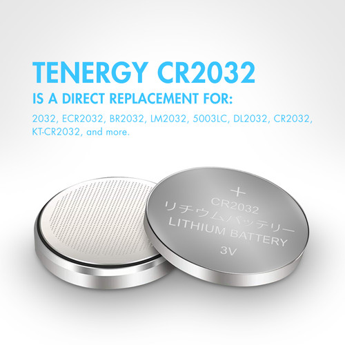 Tenergy CR2032 Lithium Batteries, 5pk - Tenergy