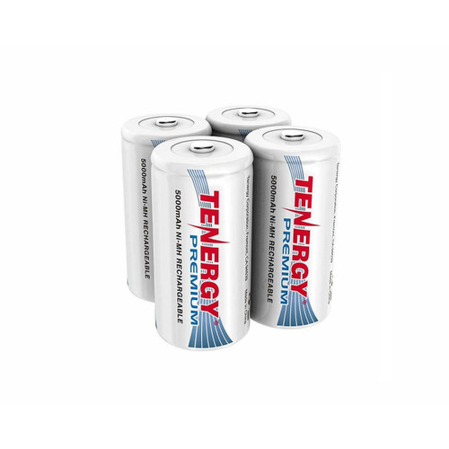 EBL 4-Pack C Size Rechargeable Batteries - 1.2V NIMH 5000mAh
