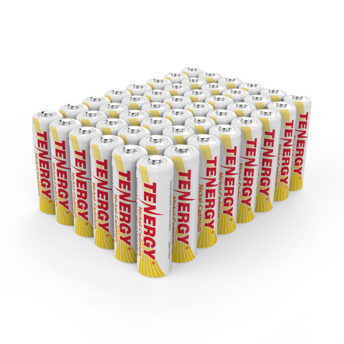 Tenergy 1000mAh NiCd rechargeable batteries in a bulk pack provide a long-term power solution for heavy users of electronics.