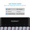 Combo: Tenergy TN477U 8-Bay NiMH Battery Fast Charger + 8pcs 1000mah AAA Rechargeable Batteries