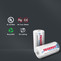 Combo:  4 pcs Tenergy Premium C 5000mAh NiMH Rechargeable Batteries