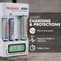 Combo: Tenergy TN156 4-Bay AA/AAA NiMH LCD Battery Charger + 3 AA & 3 AAA Cards of Centura Batteries (24pcs)