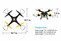 Syma X8SW WIFI FPV Quadcopter Drone with 720P HD Camera Altitude Hold RC 2.4G 4CH 6 Axis (Exclusive Black Yellow Color)