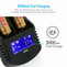 Tenergy TN261 Smart Universal Charger + 2-Pack T35P 3.6V 3500mAh 8A Protected 18650 Li-ion Battery