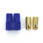 EC8 Connector with 8mm Gold Bullet Banana Plug (one pair of Male and Female Connector)