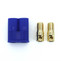 EC8 Connector with 8mm Gold Bullet Banana Plug (one pair of Male and Female Connector)