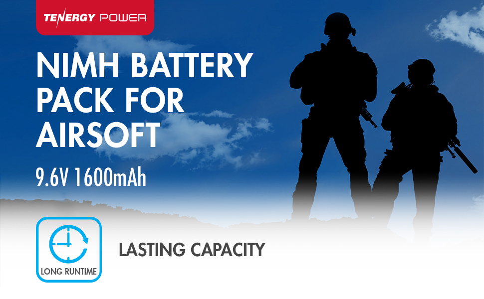 9.6V 1600mAh NiMH Battery pack for Airsoft