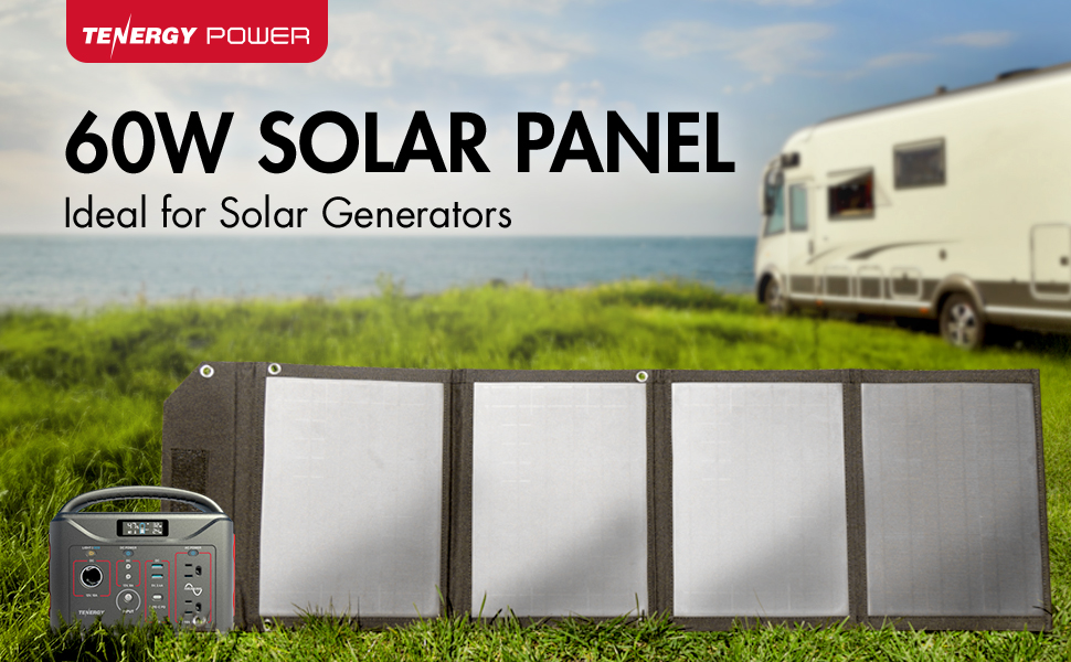 Tenergy 60W Solar Panel: Ideal for solar generators