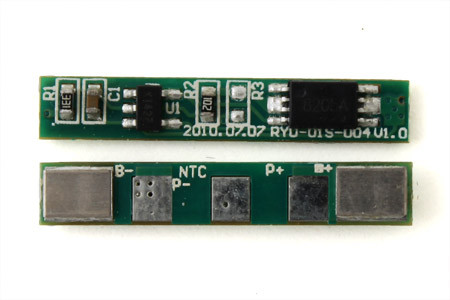 Protection Circuit Module [PCB] for 3.6V/3.7V (1S) Li-ion Battery Pack (Working 1.5A, Cutoff 1.96A)
