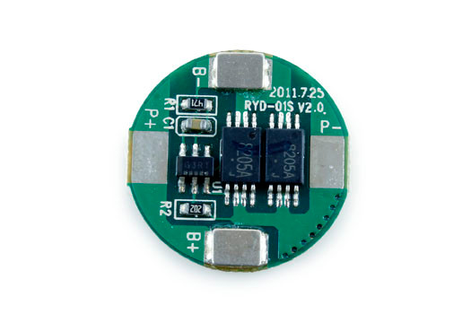 Protection Circuit Module [PCB] for 3.6V/3.7V (1S) Li-ion Battery Pack (Working 3.5A, Cutoff 6.5A)