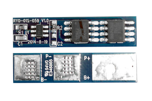 Protection Circuit Module [PCB] for 3.6V/3.7V (1S) Li-ion Battery Pack (Working 5A, Cutoff 15A)