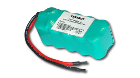 AT: Tenergy 12V 1600mAh NiMH Rechargeable Battery Pack (10S1P, 19.2Wh, for RC Aircraft, Flat Mini Config.)