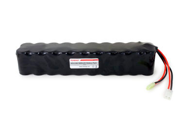 AT: Tenergy 24V 5000mAh NiCd Rechargeable Battery Pack (20S1P, 120Wh, 4A Rate, Standard + Mini Tamiya Connectors)