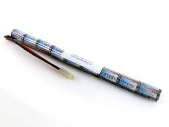 AT: Tenergy 10.8V 1600mAh NiMH Rechargeable Battery Pack (9S1P, 17.3Wh, 16A Rate, Mini Tamiya, Stick Config.)