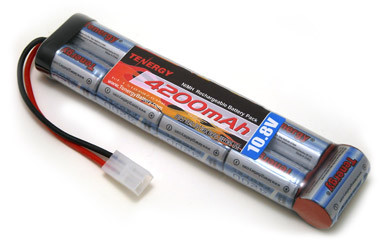 AT: Tenergy 10.8V 4200mAh NiMH Rechargeable Battery Pack (9S1P, 45.4Wh, 30A Rate, Tamiya Connector)