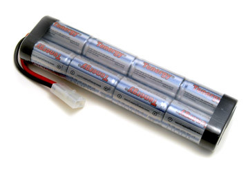 AT: Tenergy 9.6V 5000mAh NiMH Rechargeable Battery Pack (8S1P, 48.0Wh, 30A Rate, Tamiya Connector)