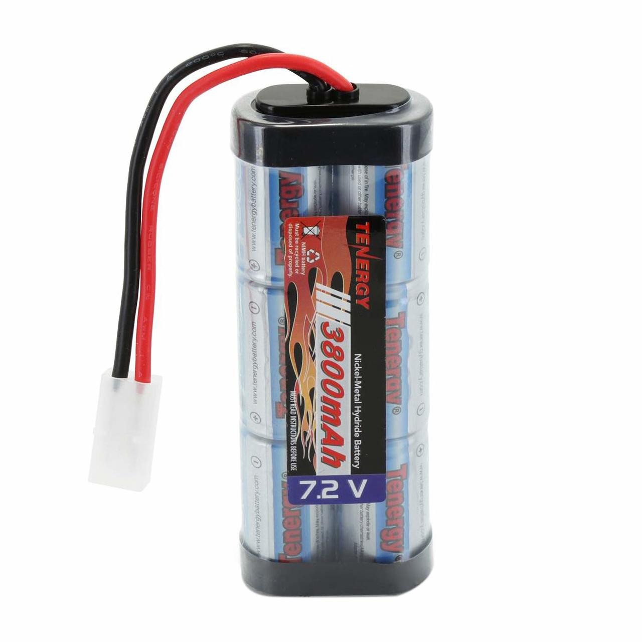 Tenergy NiMH 7.2V 3800mAh Battery Pack w/ Tamiya Connector, for RC Cars