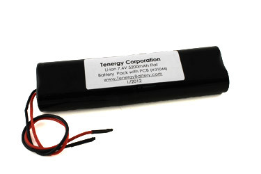 AT: Tenergy 18650 7.4V 5200mAh Rechargeable Battery Pack w/ PCB (2S2P, 38.48Wh, 5A Rate)