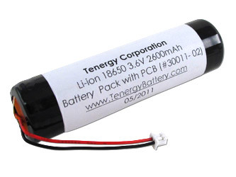 AT: Tenergy Li-ion 18650 3.7V 2600mAh Rechargeable Battery Pack w/ PCB (1S1P, 9.62Wh, 1.4A Rate, Molex Connector)