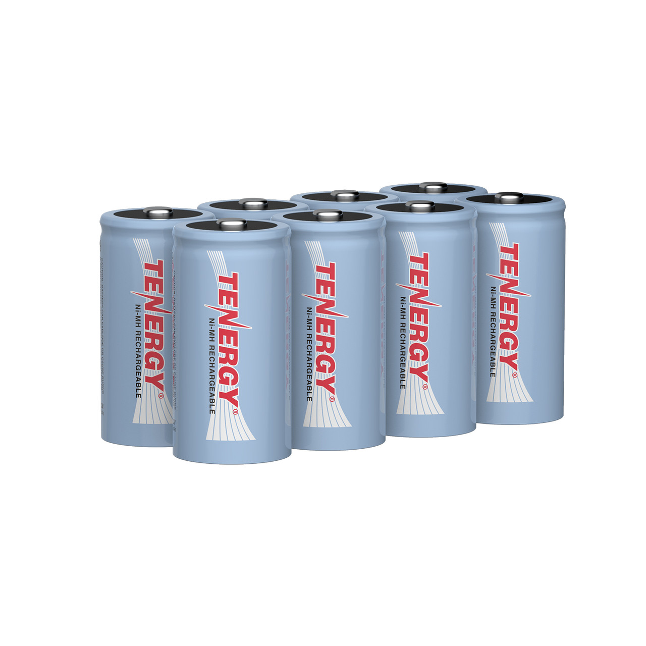 Tenergy NIMH C 1.2V 5000mAh Rechargeable Batteries, 8-pack