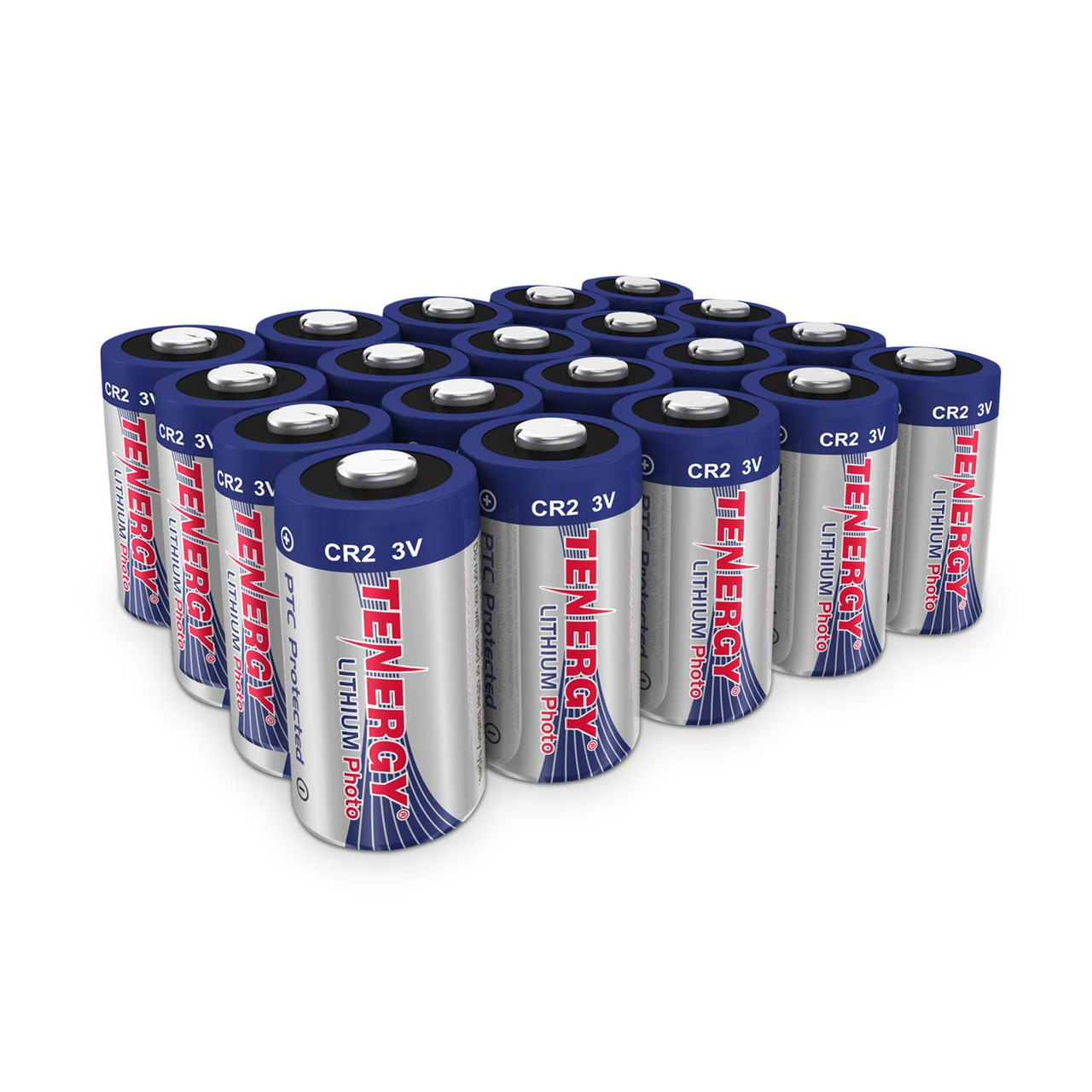 20 Pcs Tenergy Propel CR2 3V Lithium Battery with PTC Protection