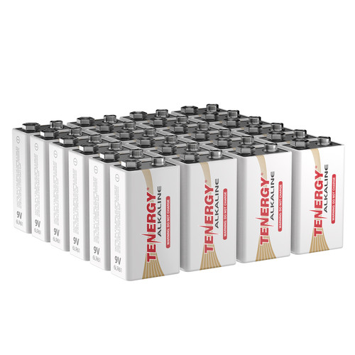 Tenergy 9V (6LR61) Alkaline Batteries, 24pk - Tenergy