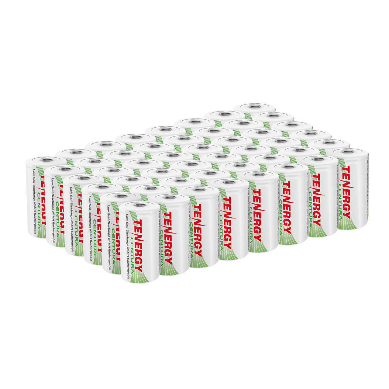 48pcs Tenergy Centura NiMH C 1.2V 4000mAh Rechargeable Batteries