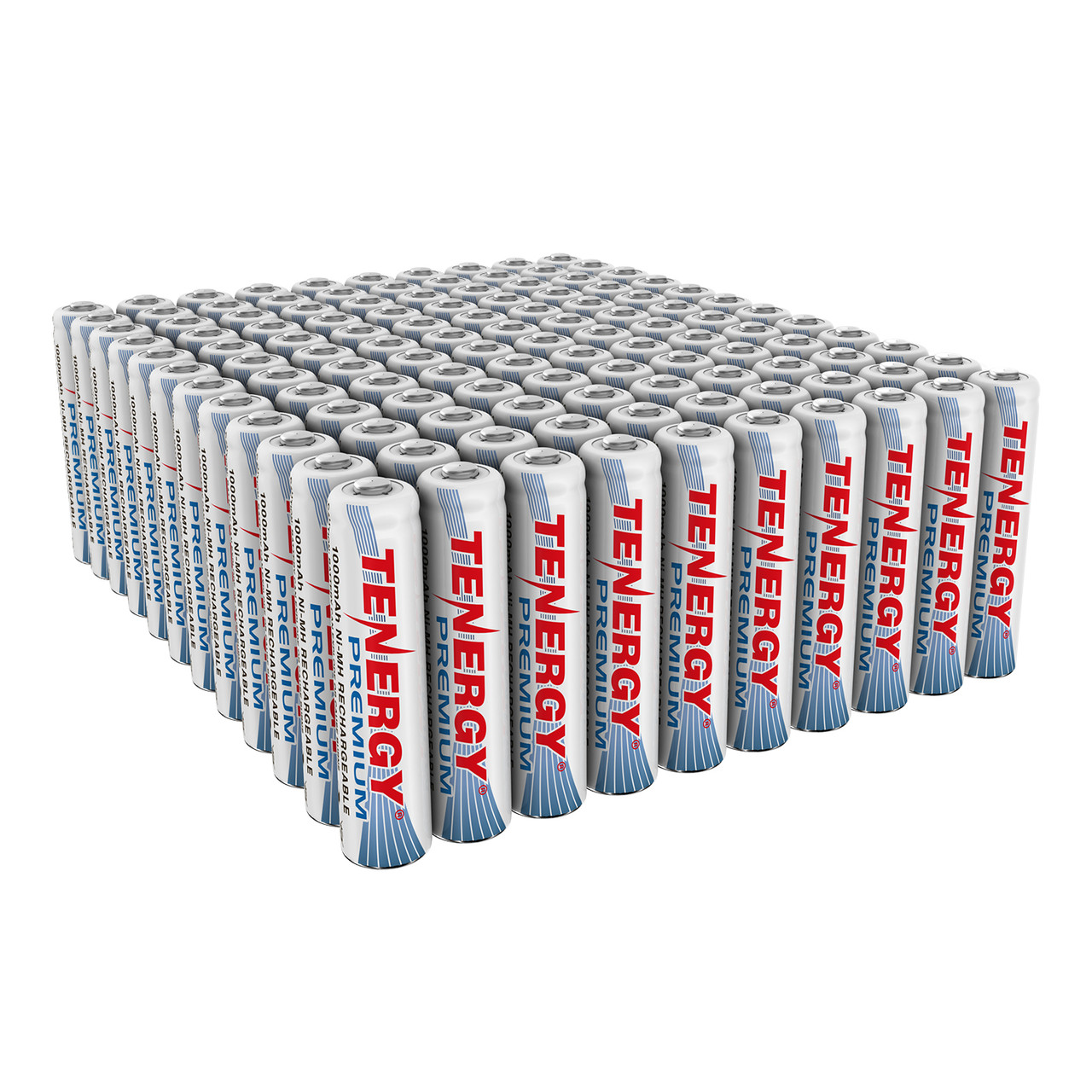 120 pcs Tenergy Premium AAA 1000mAh NiMH Rechargeable Batteries