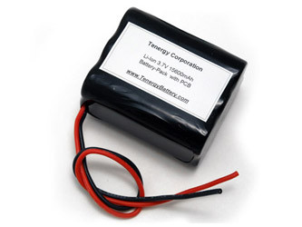 AT: Tenergy Li-ion 3.7V 15600mAh Rechargeable Battery Pack w/ PCB (1S6P, 57.72Wh, 8.5A Rate)