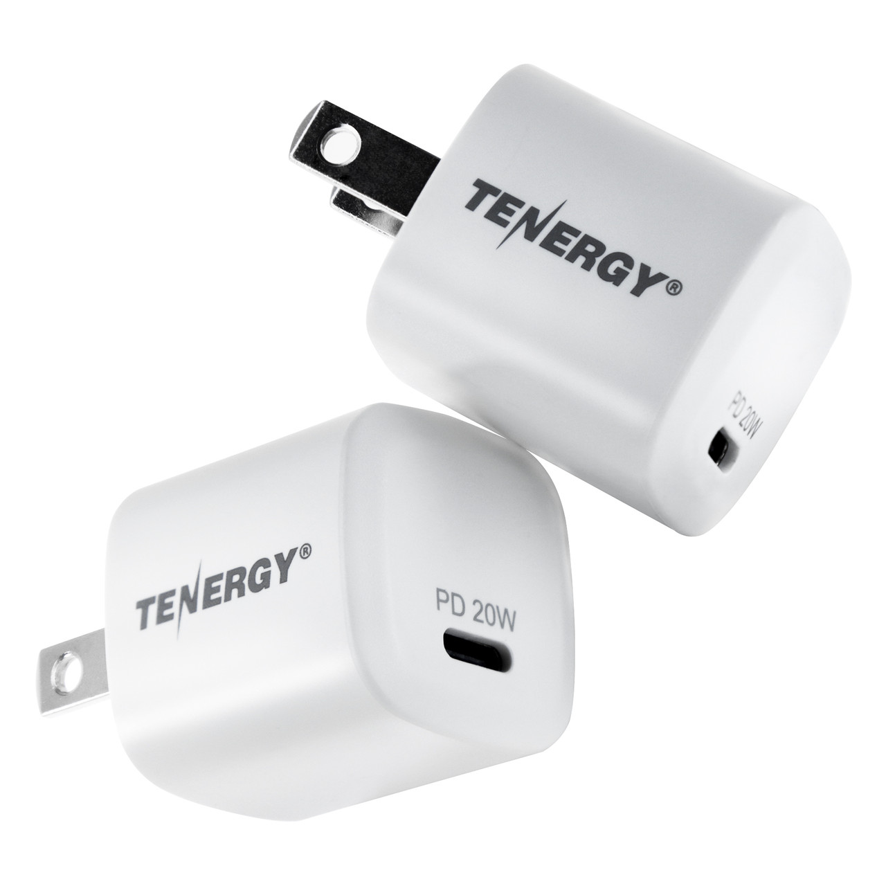 Tenergy USB-C Charger with PD 20W 2 Pack