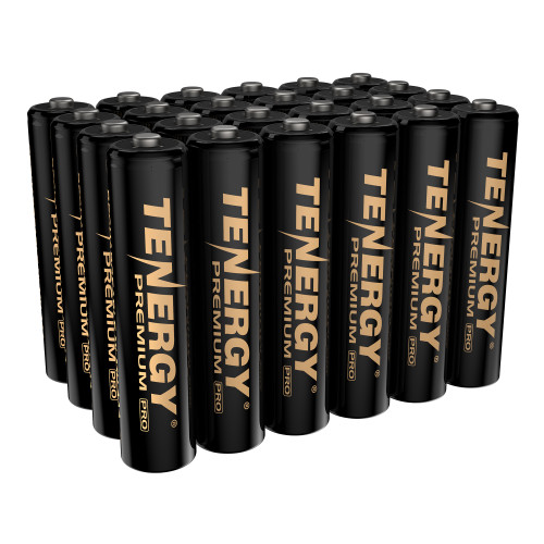 Tenergy Premium PRO Rechargeable AAA Batteries, High Capacity Low