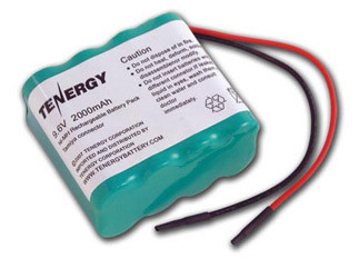 AT: Tenergy NiMH 9.6V 2000mAh Rechargeable Battery Pack (8S1P, 19.2Wh, 3.8A Rate)