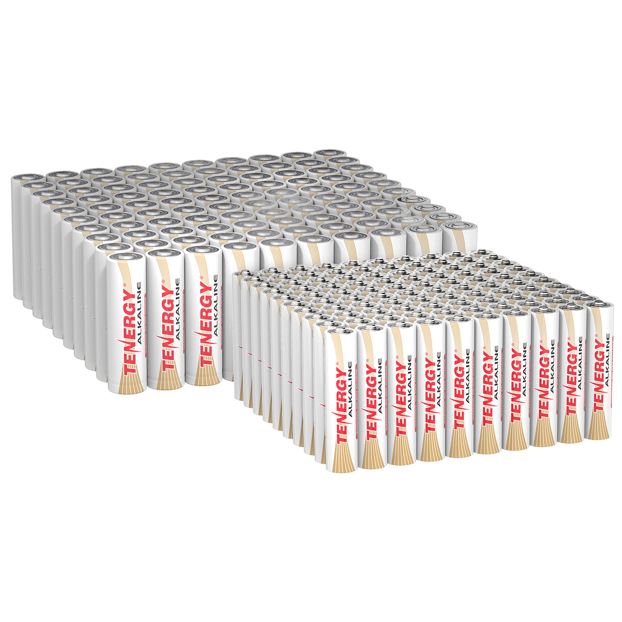 Tenergy combo: 200 pcs Tenergy Alkaline Batteries (100AA/100AAA)