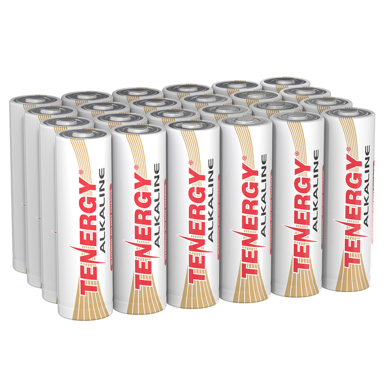 1 Box: 24pcs Tenergy AA Size (LR6) Alkaline Batteries
