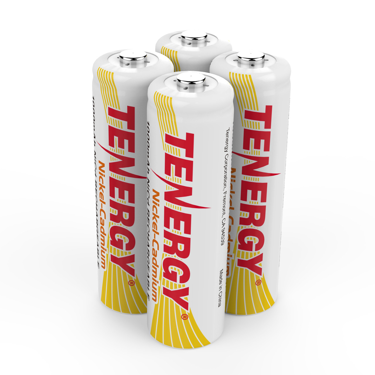 Tenergy NiCD AA 1.2V 1000mAh Rechargeable Battery, 4 pack, for Solar/Garden Lights
