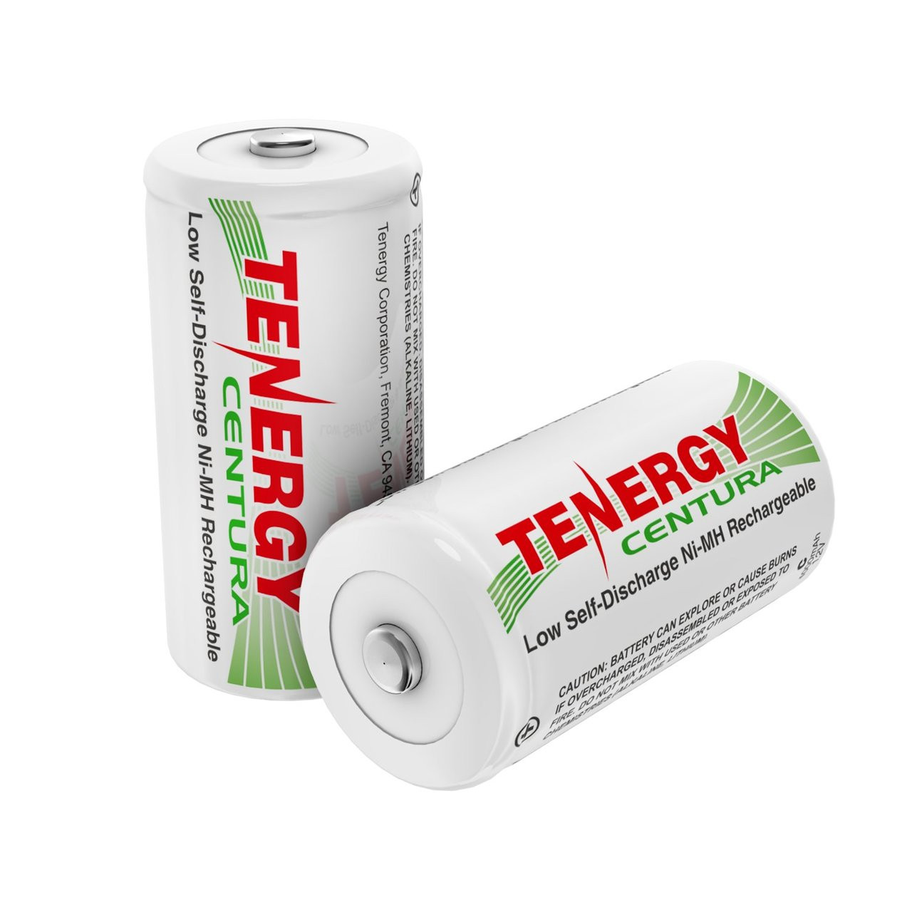2-pack Tenergy Centura NiMH C 1.2V 4000mAh Rechargeable Batteries