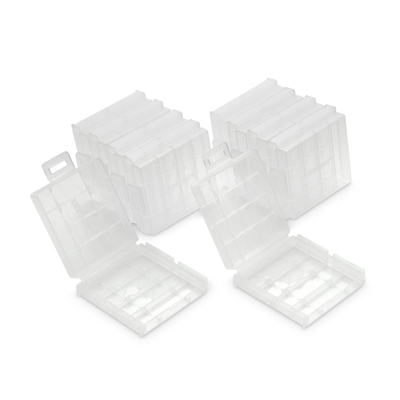 10 PCS Tenergy Plastic Battery Case for AAA Size (Batteries sold separately)