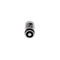 Top angle of a Panasonic CR123A battery showing the positive terminal for precise electronic equipment fitment.