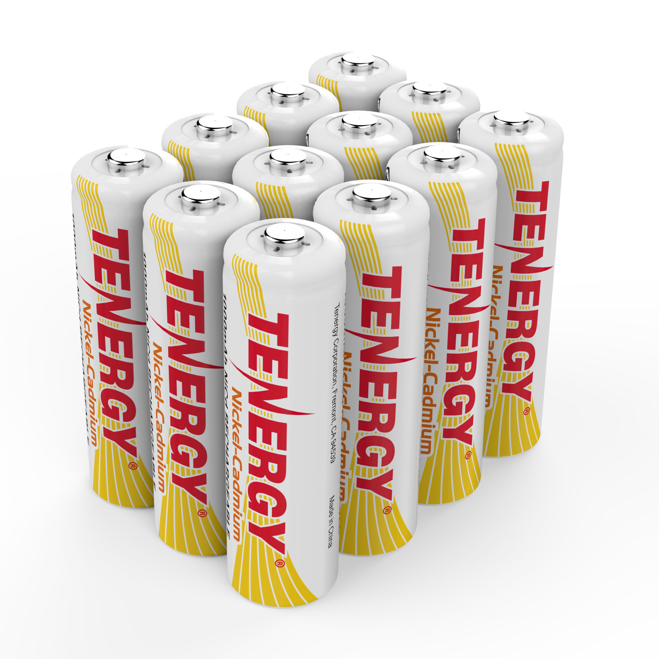 Tenergy NiCD AA 1.2V 1000mAh Rechargeable Battery, 12 pack, for Solar/Garden Lights