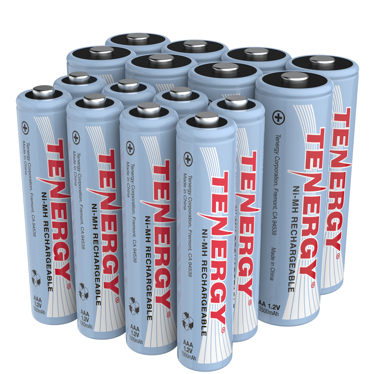 Combo: 16 pcs NiMH Rechargeable Batteries (8AA/8 AAA)