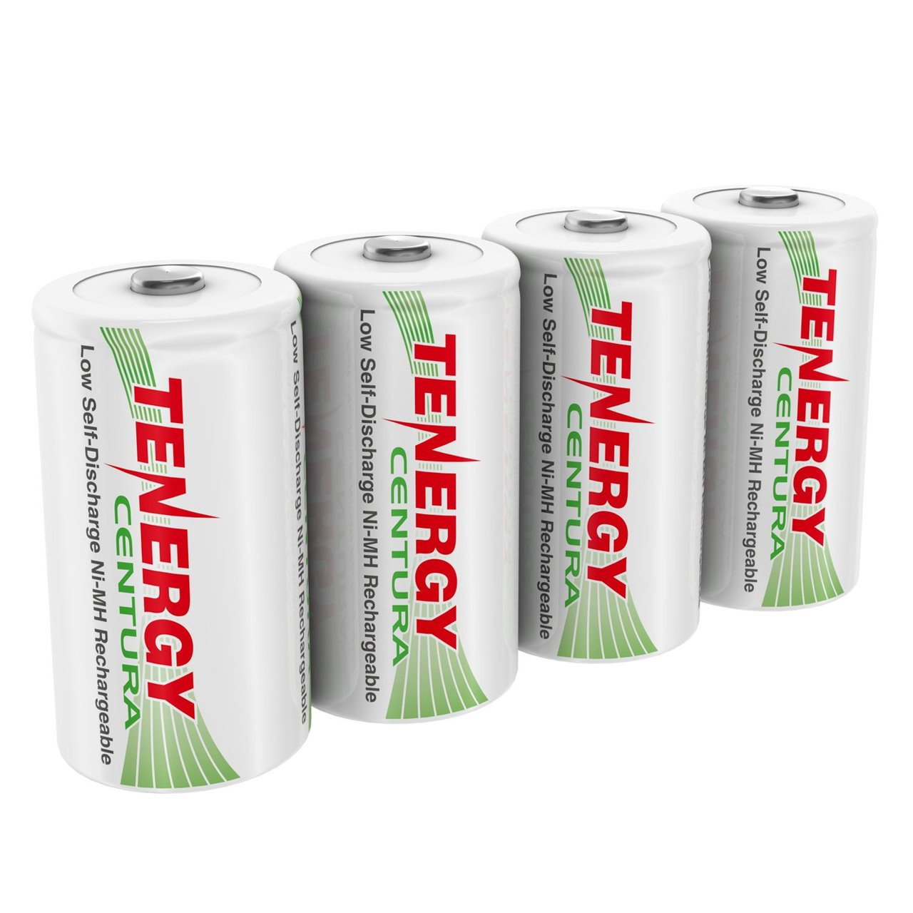 4-pack Tenergy Centura NiMH D 1.2V 8000mAh Rechargeable Batteries