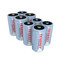 An eight-pack of Tenergy D batteries with a NiMH rechargeable design for high-capacity power in bulk household supplies.